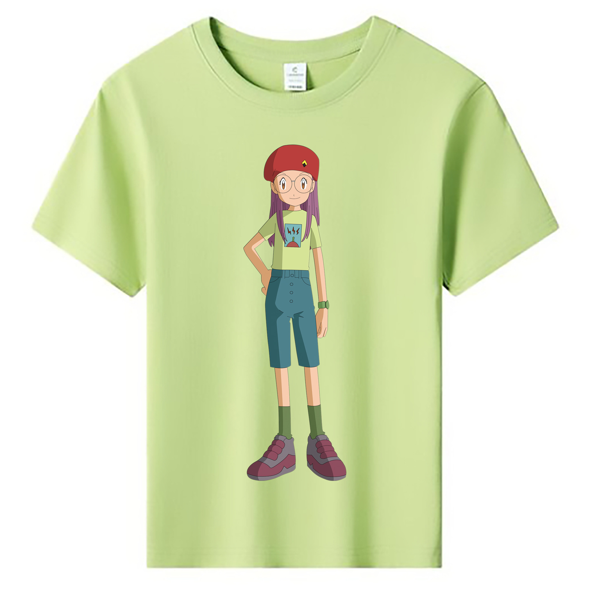 （画像用） Digimon デジタルモンスター/デジモン 綿100％キッズTシャツ（フロントプリント）
